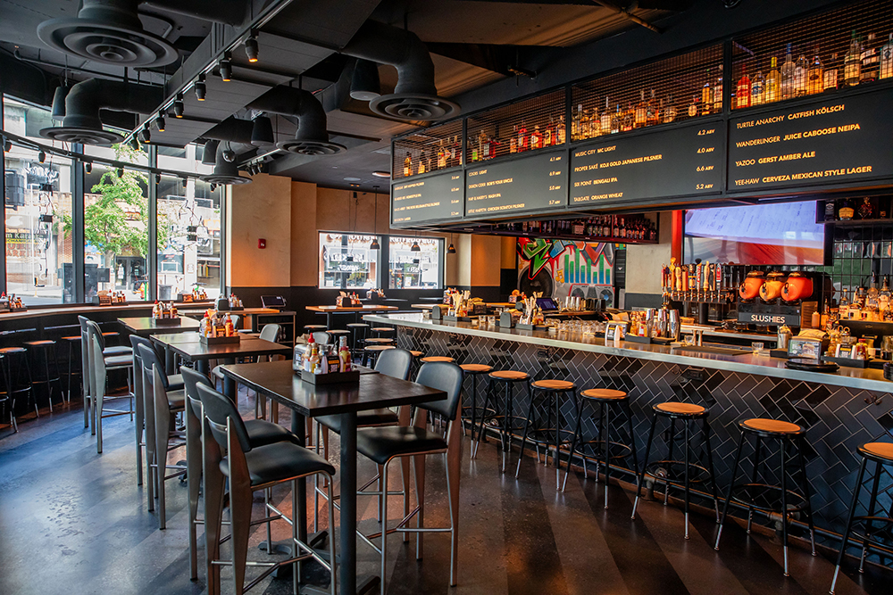 Nashville cocktails on bar