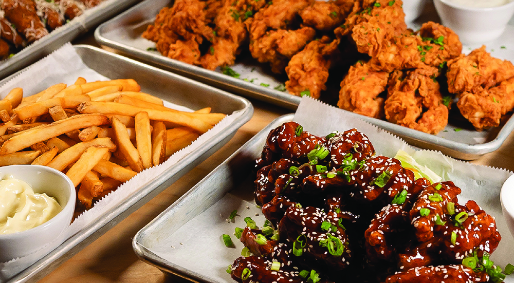 Nashville tenders, burgers and mozzarella